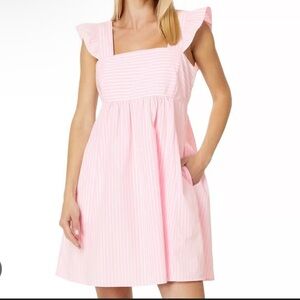 Draper James Pink Striped Dress